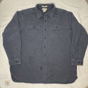 L.L. Bean Grey Chamois Cloth Shirt: Size XXL